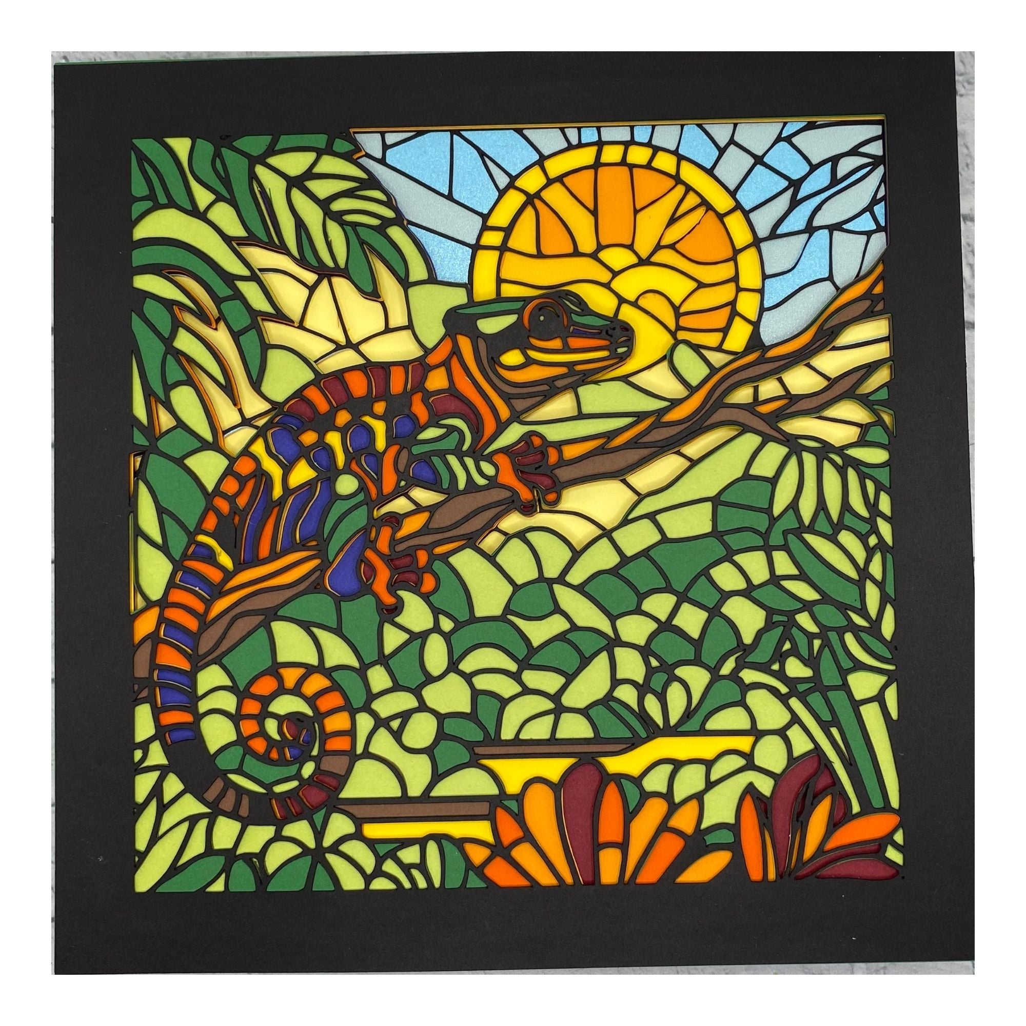Layered cardstock shadowbox