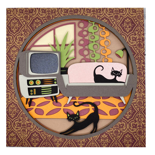 Layered cardstock shadowbox