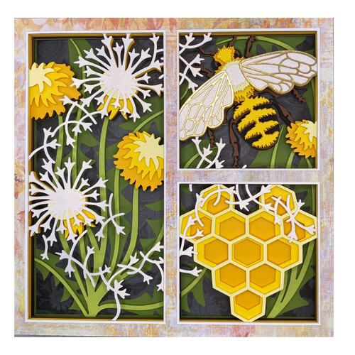 Layered cardstock shadowbox