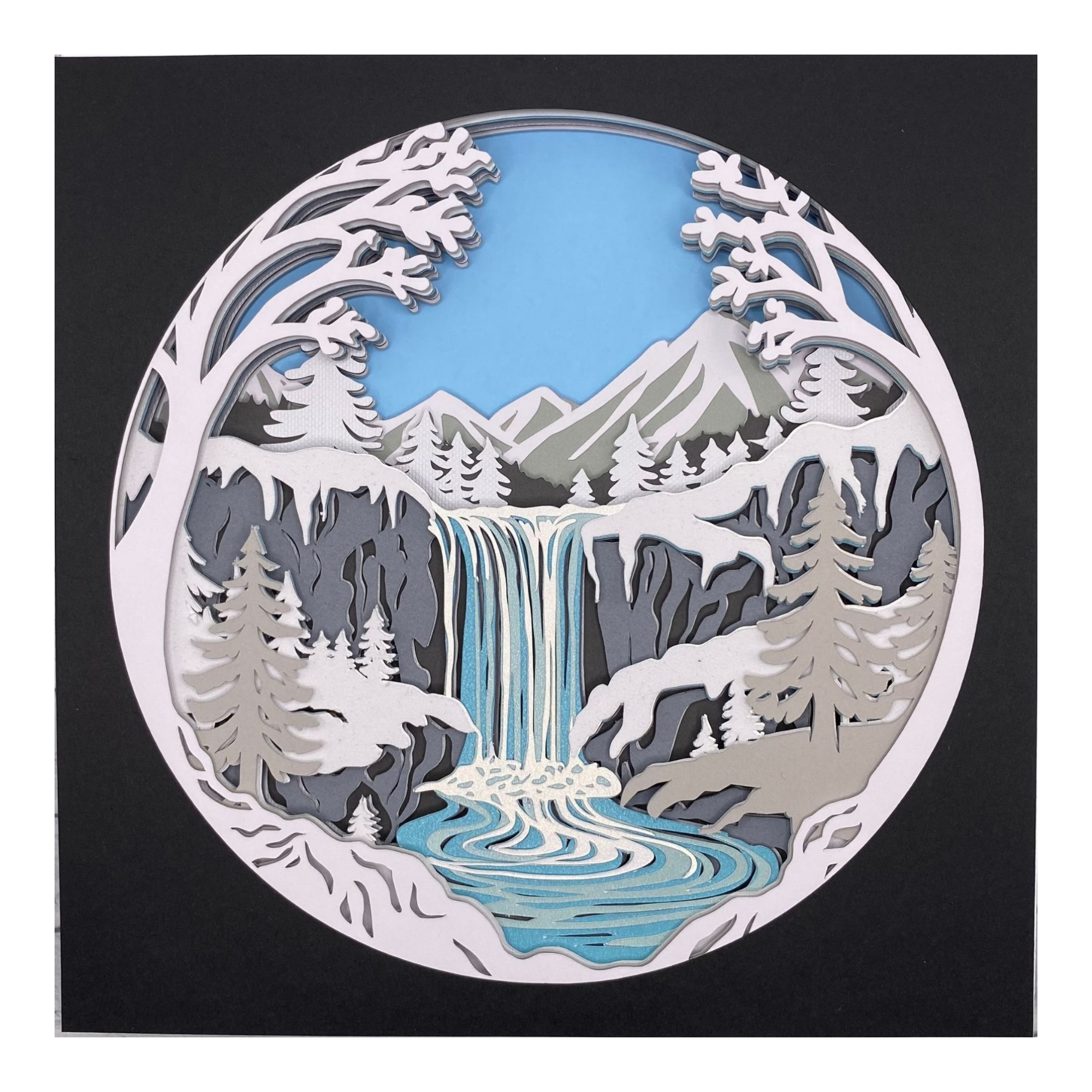 Layered cardstock shadowbox