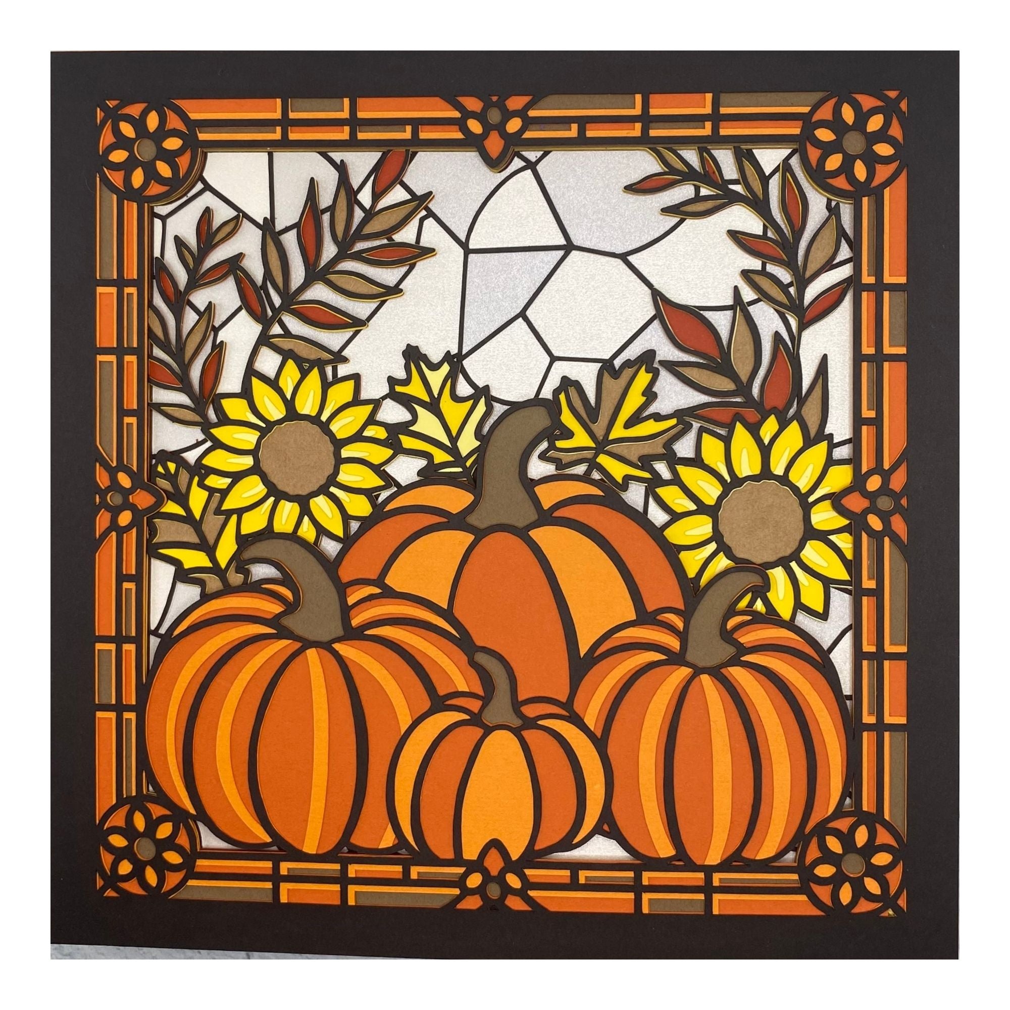 Layered cardstock shadowbox
