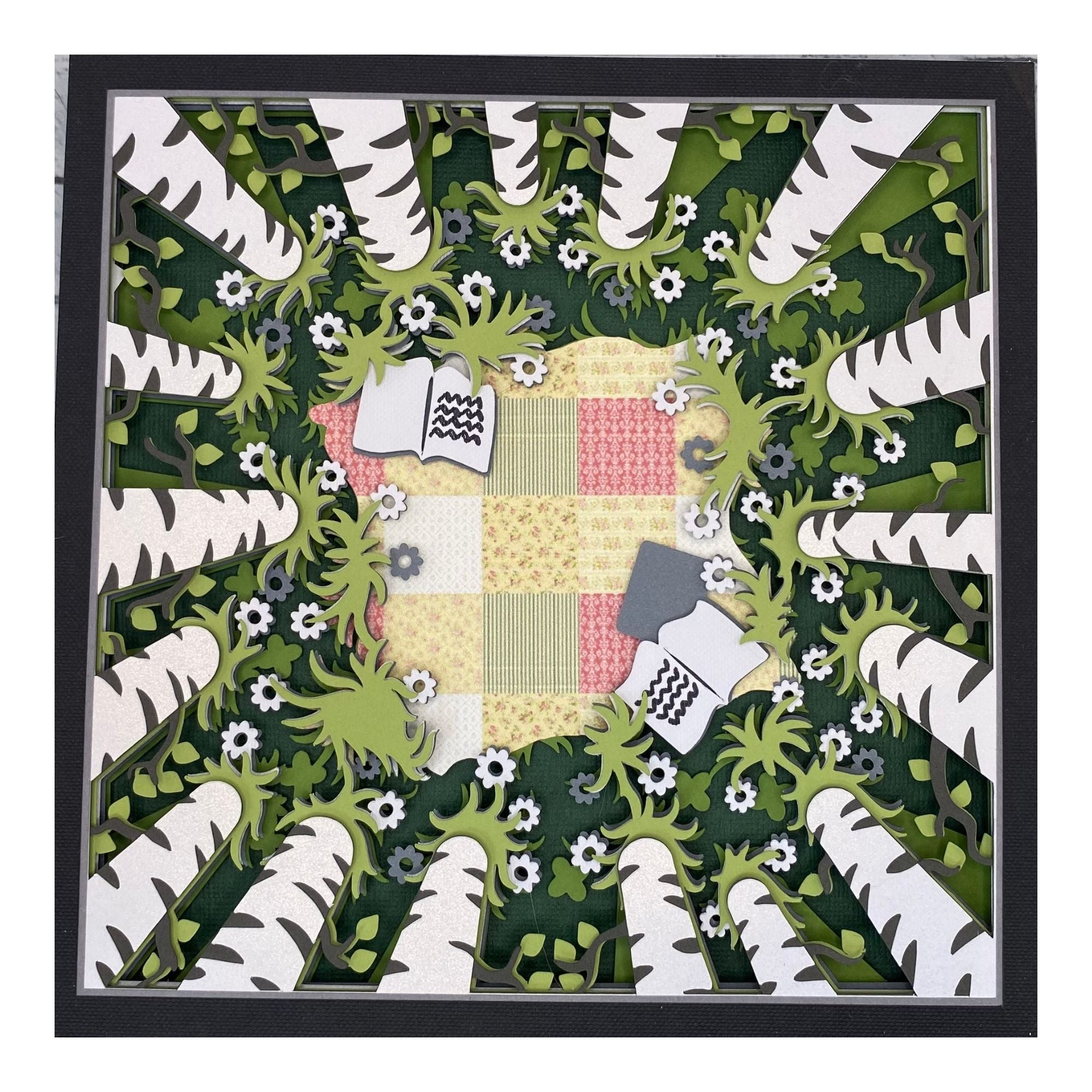 Layered cardstock shadowbox