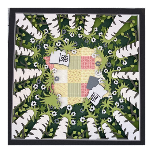 Layered cardstock shadowbox