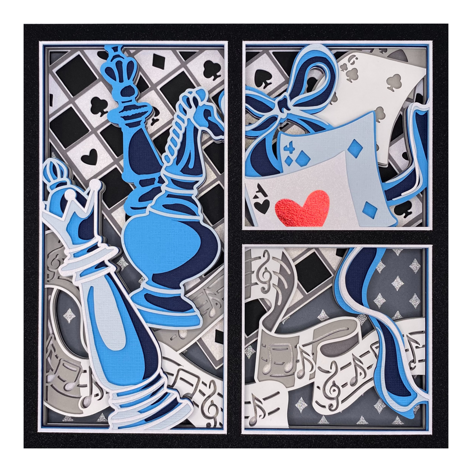 Layered cardstock shadowbox