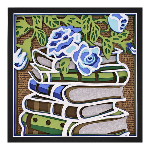 Layered cardstock shadowbox