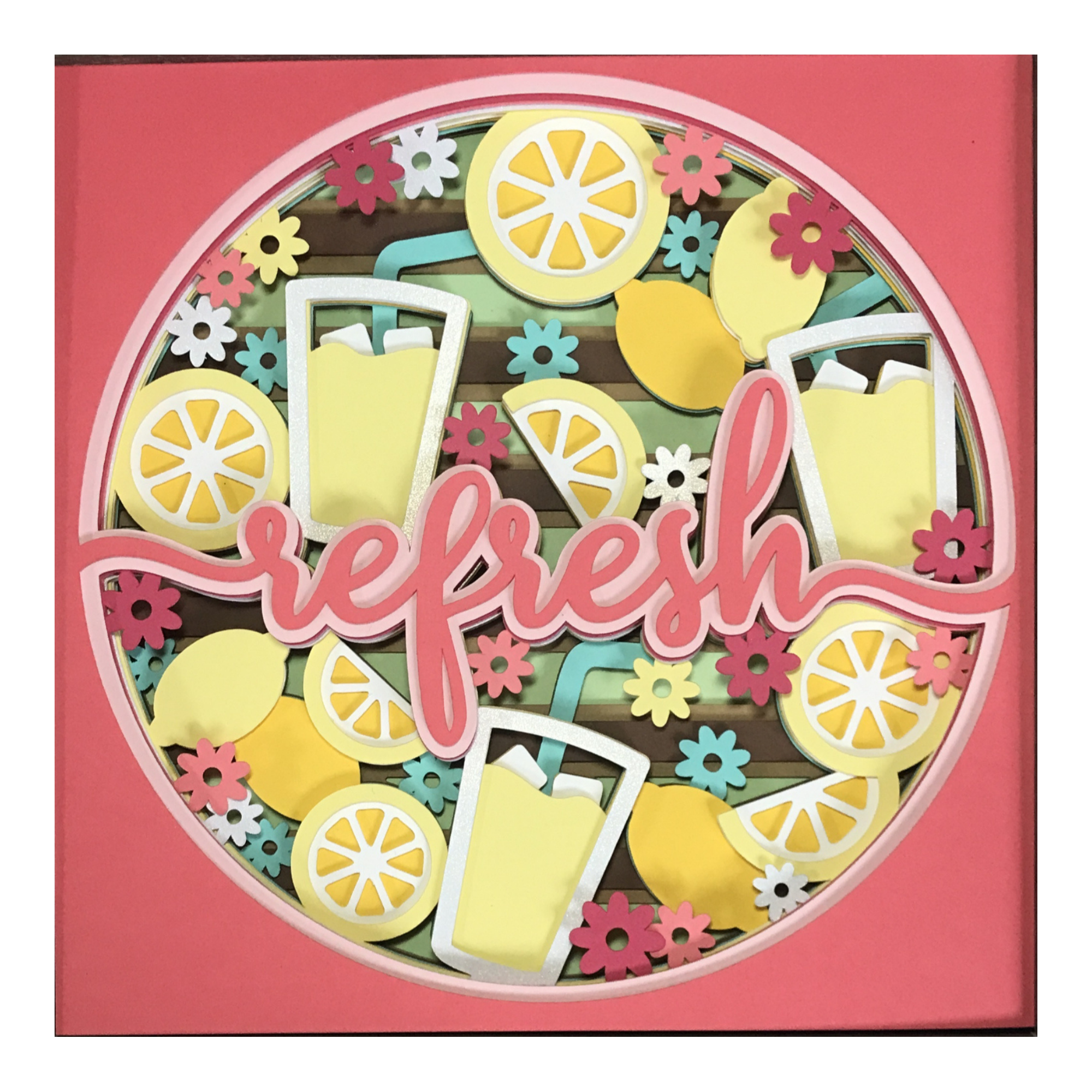 Layered cardstock shadowbox