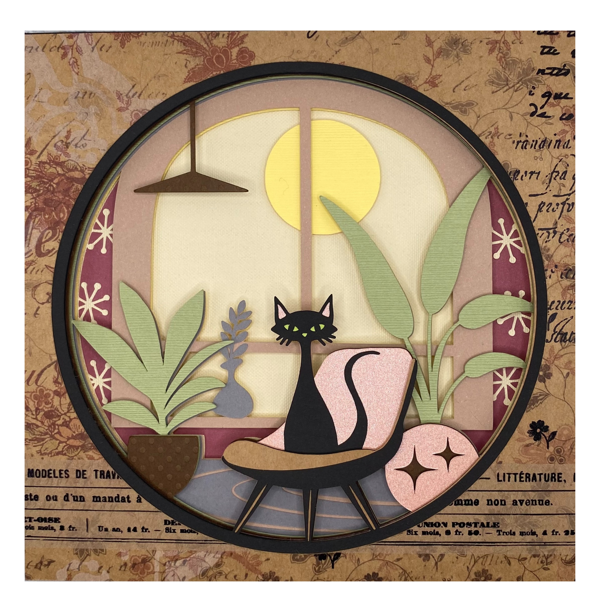 Layered cardstock shadowbox