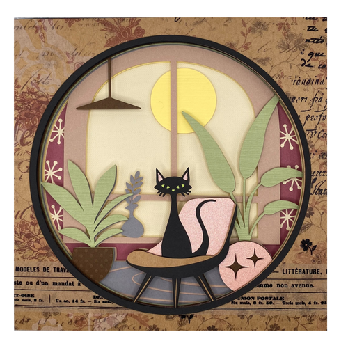Layered cardstock shadowbox