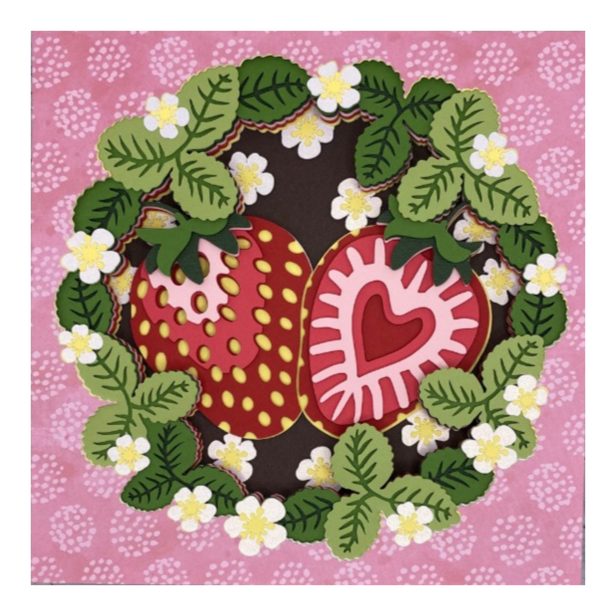 Layered cardstock shadowbox