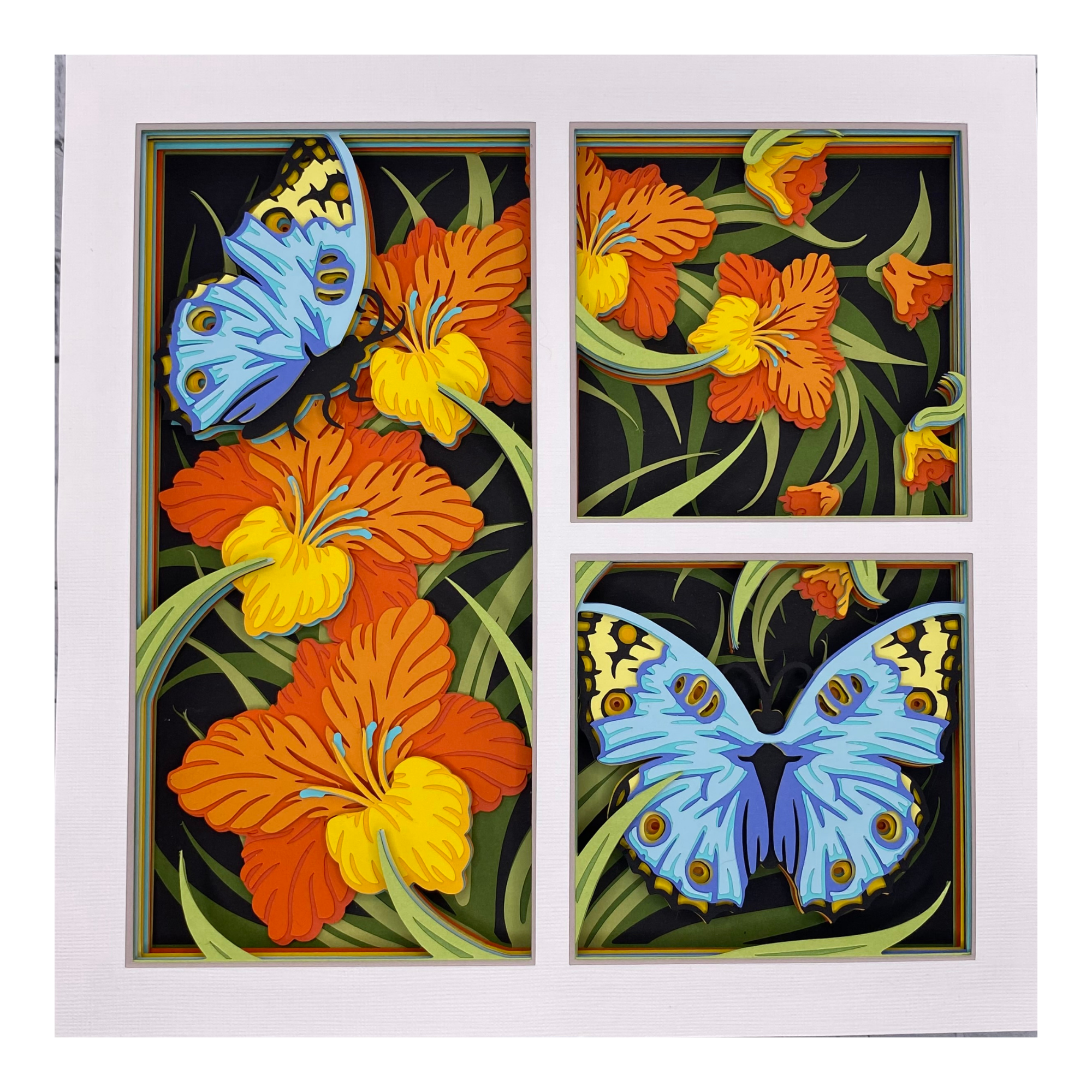 Layered cardstock shadowbox