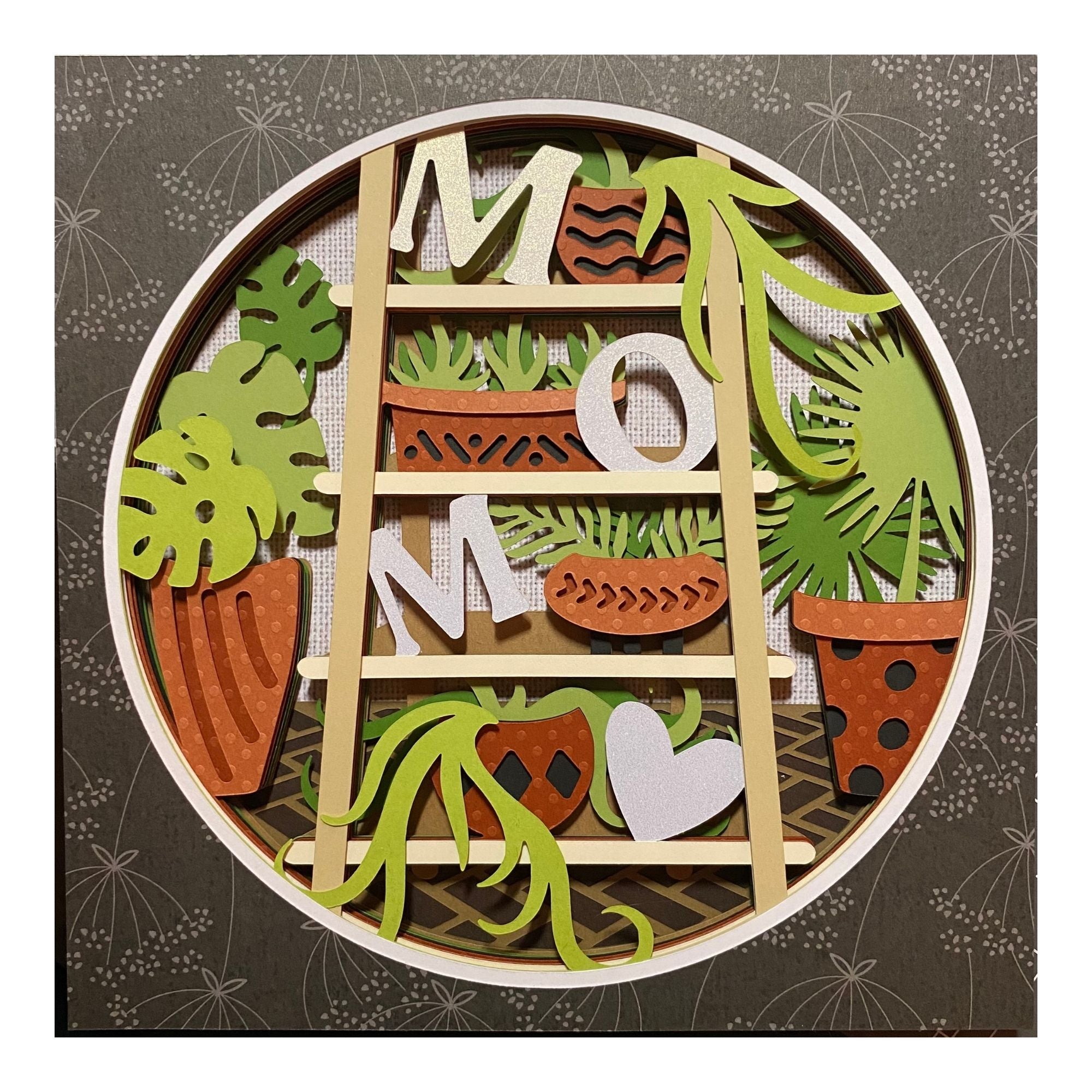 Layered cardstock shadowbox