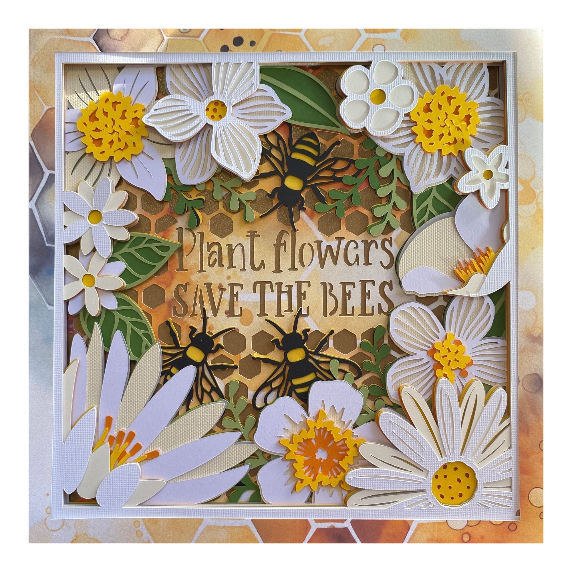 Layered cardstock shadowbox