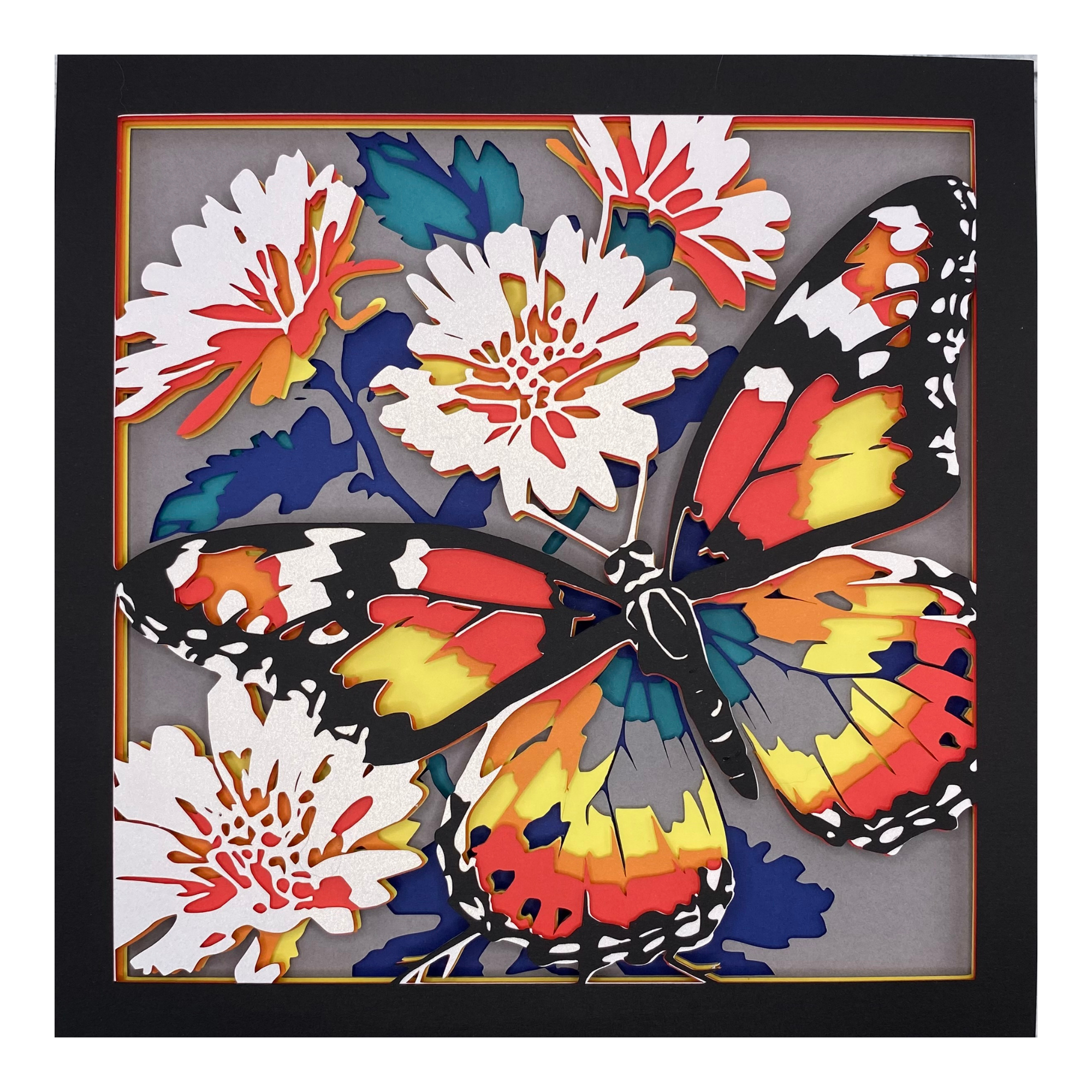 Layered cardstock shadowbox