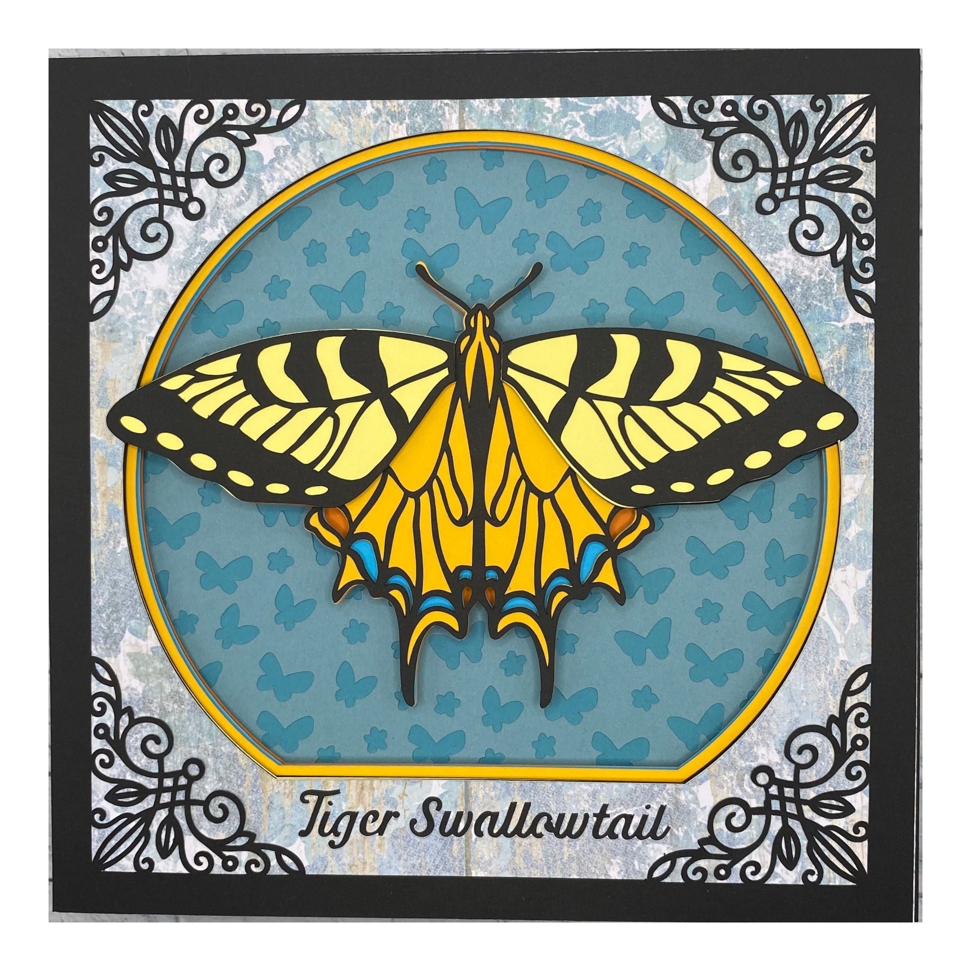 Layered cardstock shadowbox