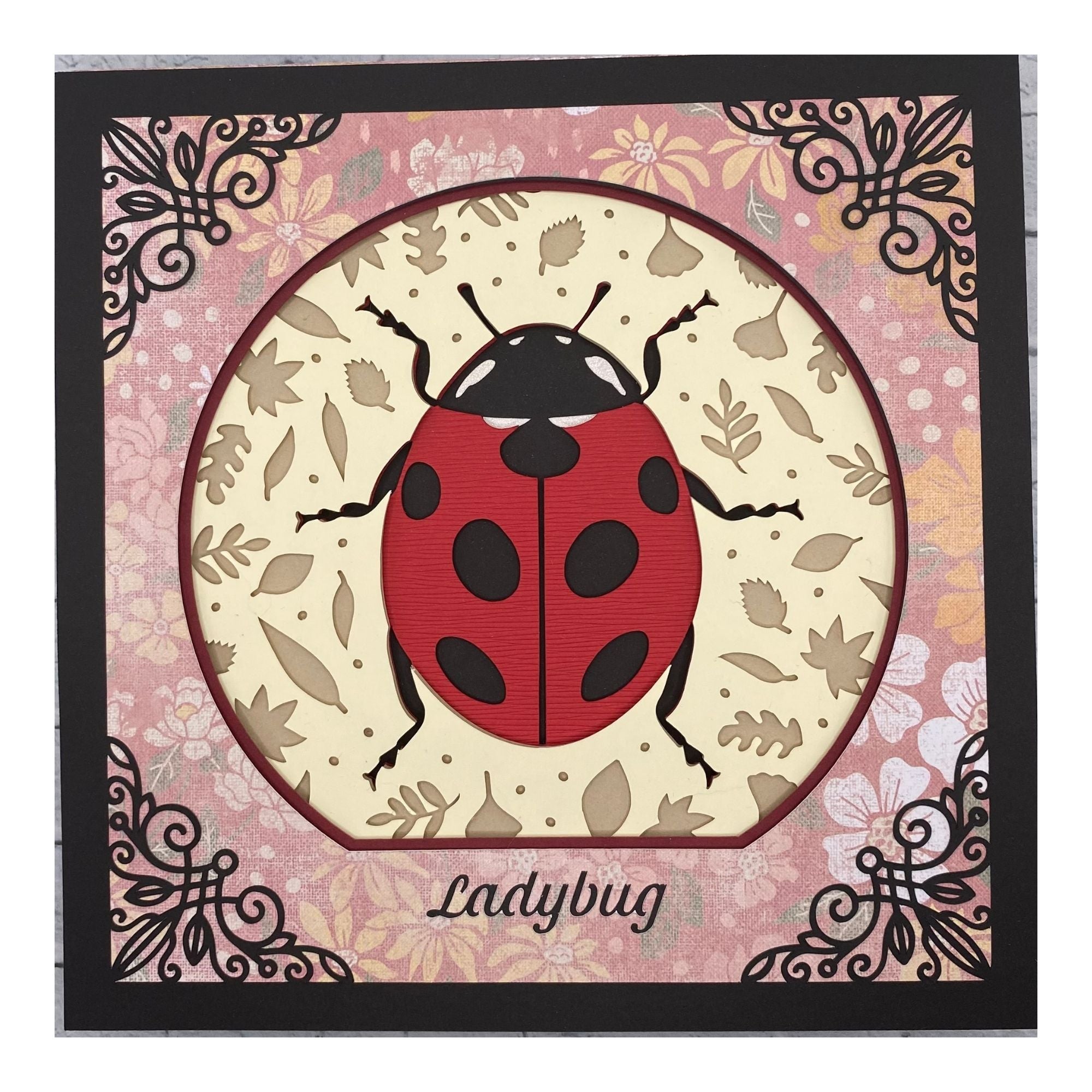 Layered cardstock shadowbox