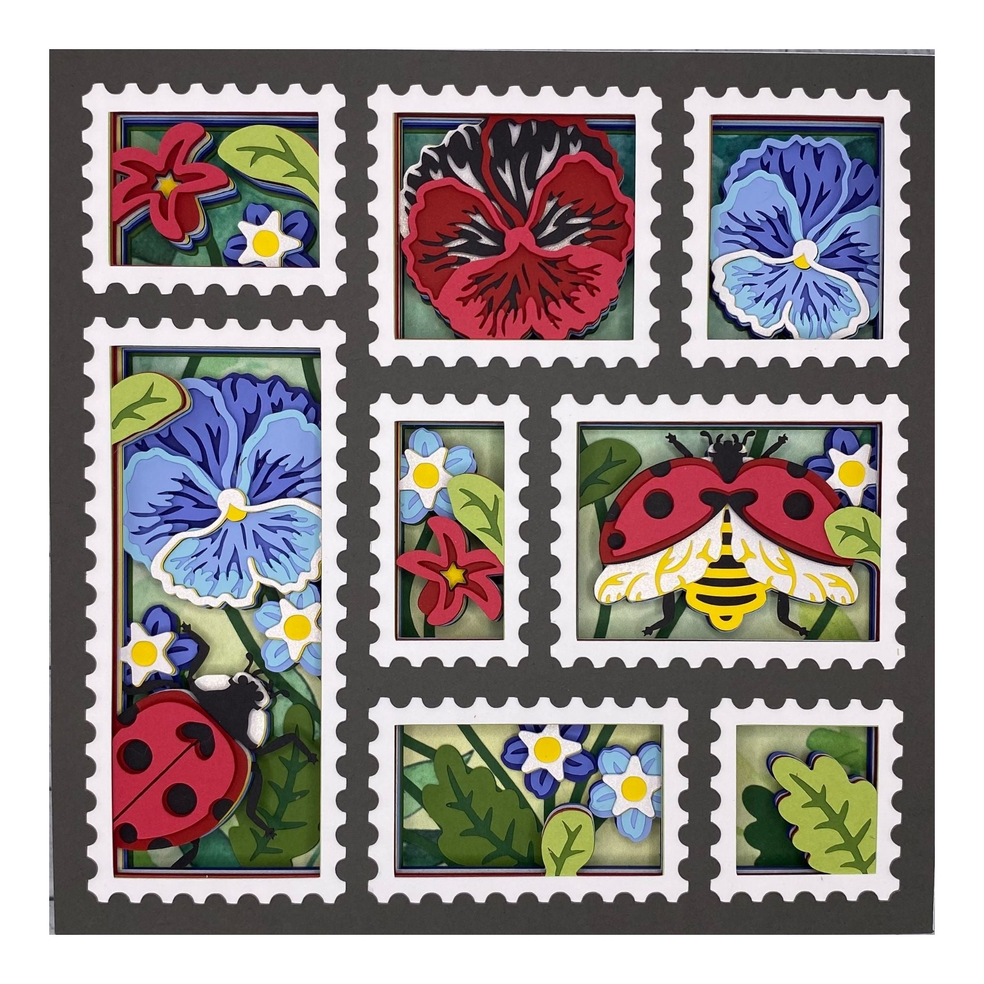 Layered cardstock shadowbox