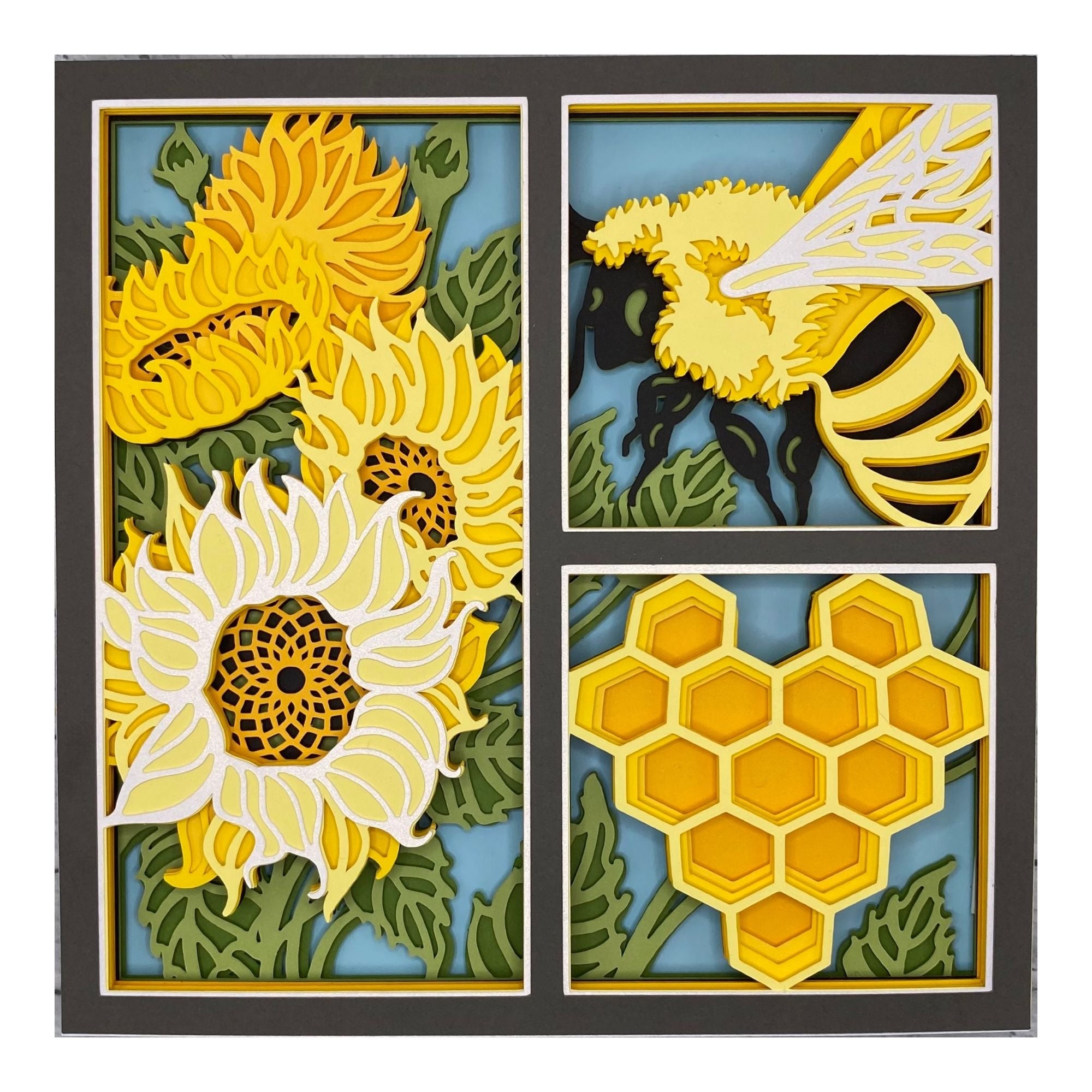Layered cardstock shadowbox