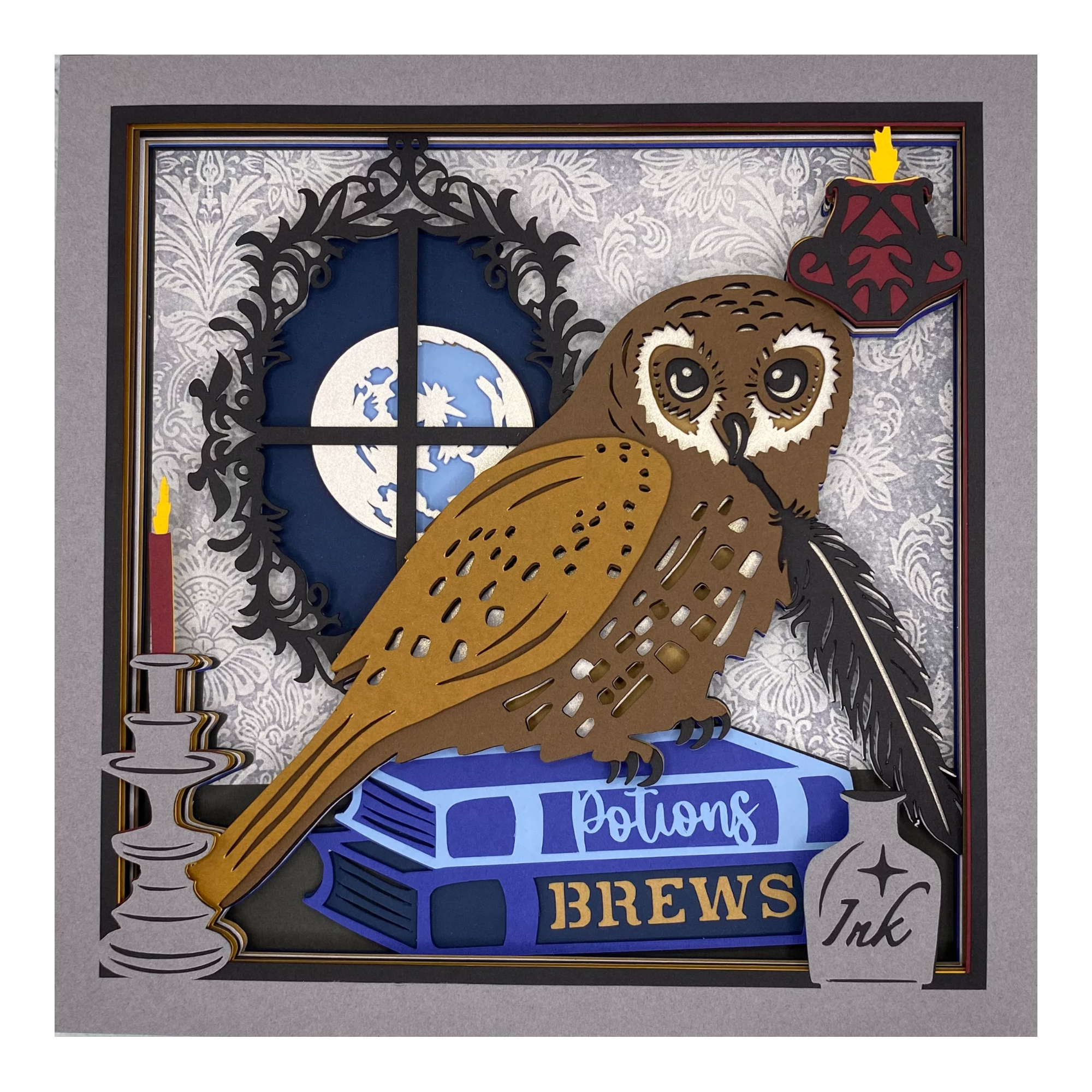 Layered cardstock shadowbox