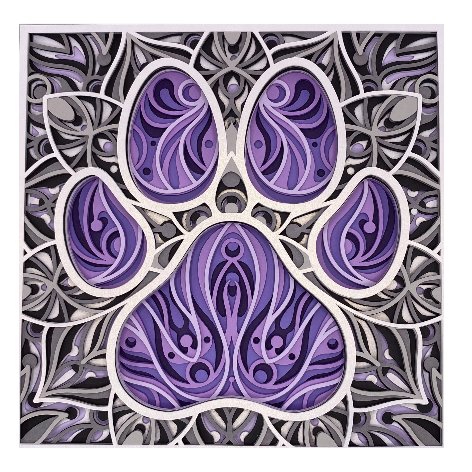 Mandala Paw Print