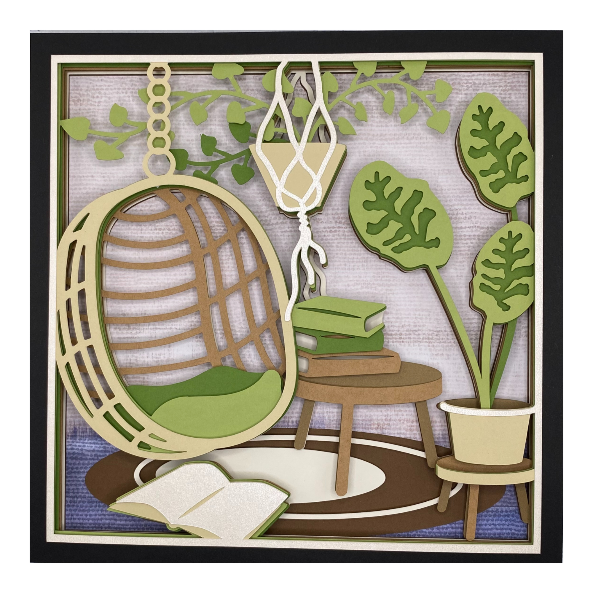 Layered cardstock shadowbox