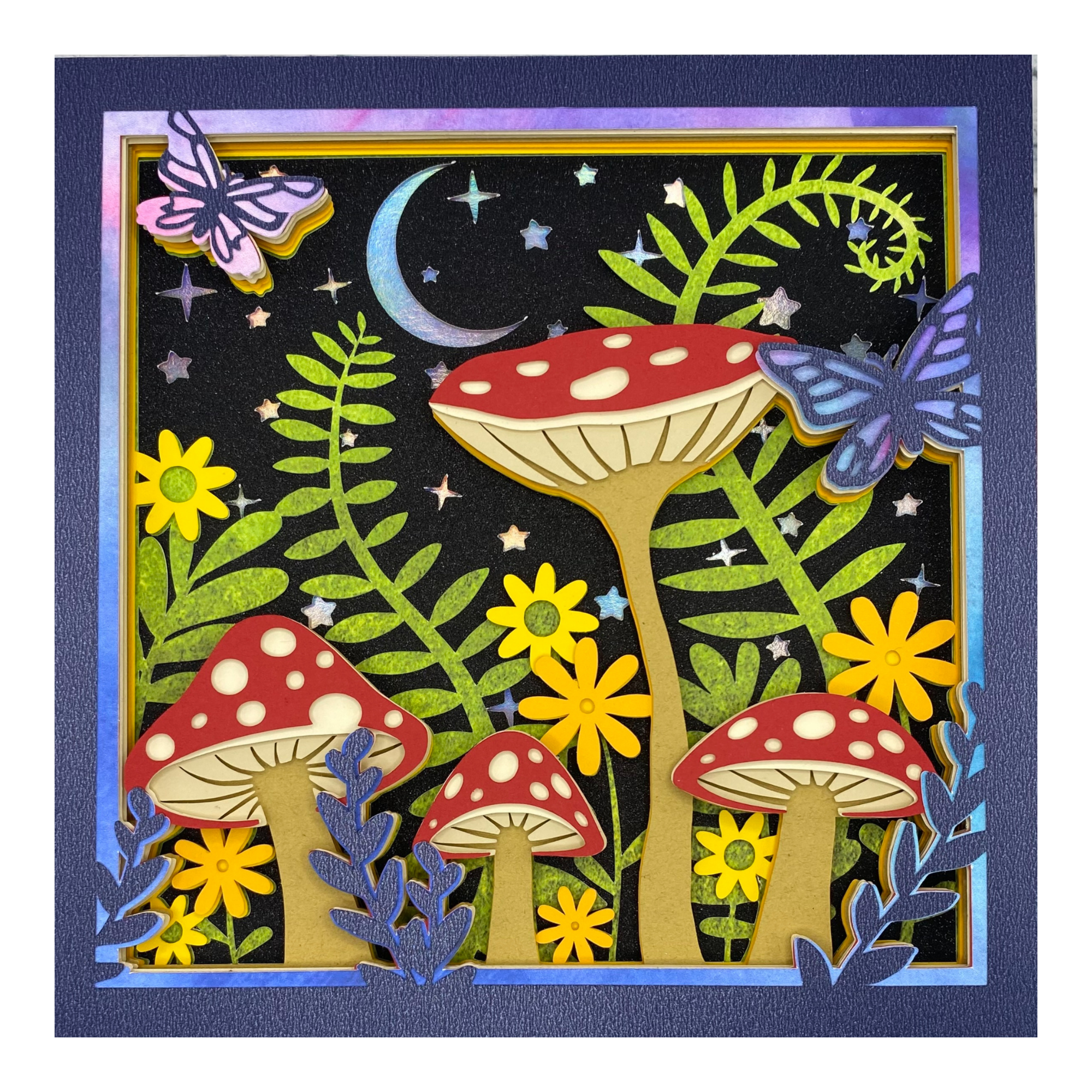 Layered cardstock shadowbox