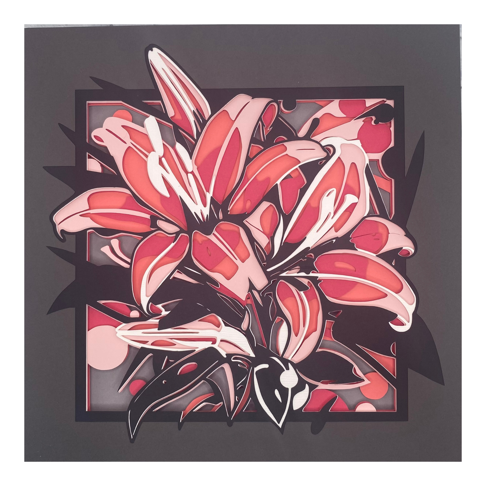 Layered cardstock shadowbox